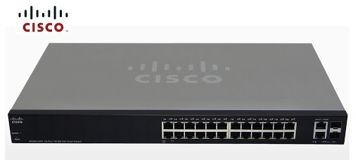 Switch Cisco SF200-24 Used A 10/100 NO POE 24