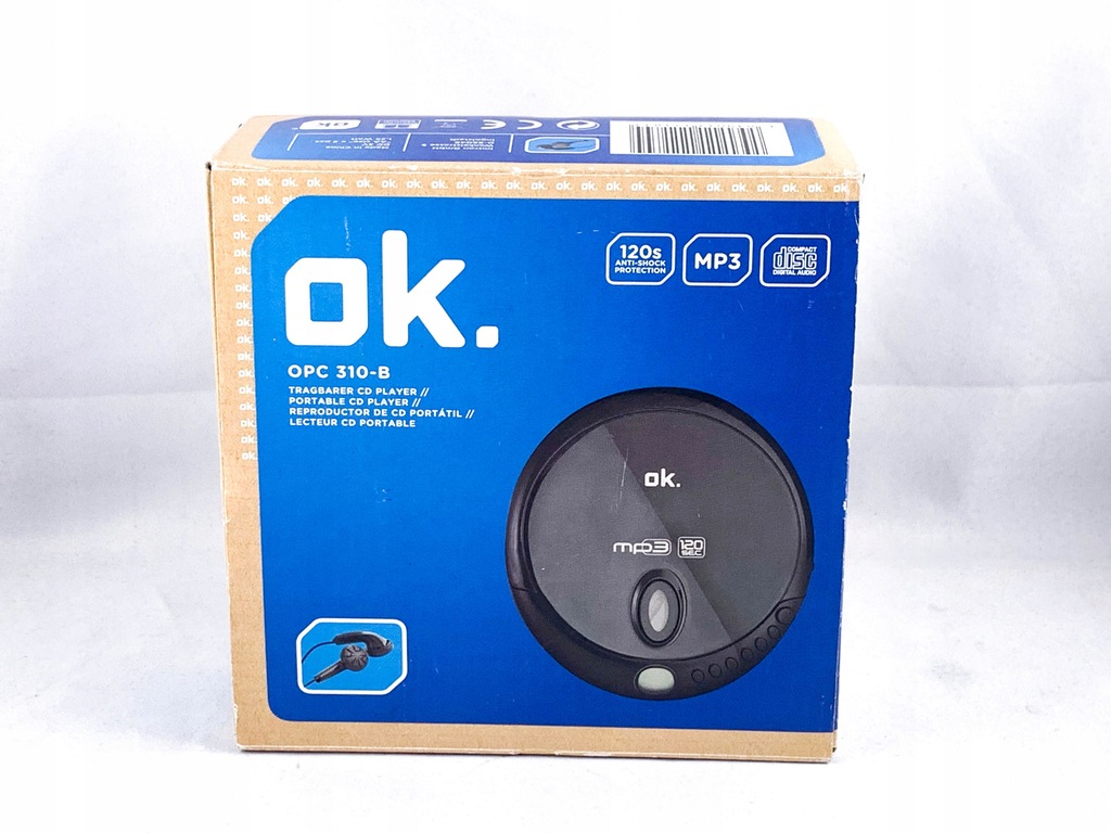 Ok. OPC 310 B MP3 CD PLAYER New N/A
