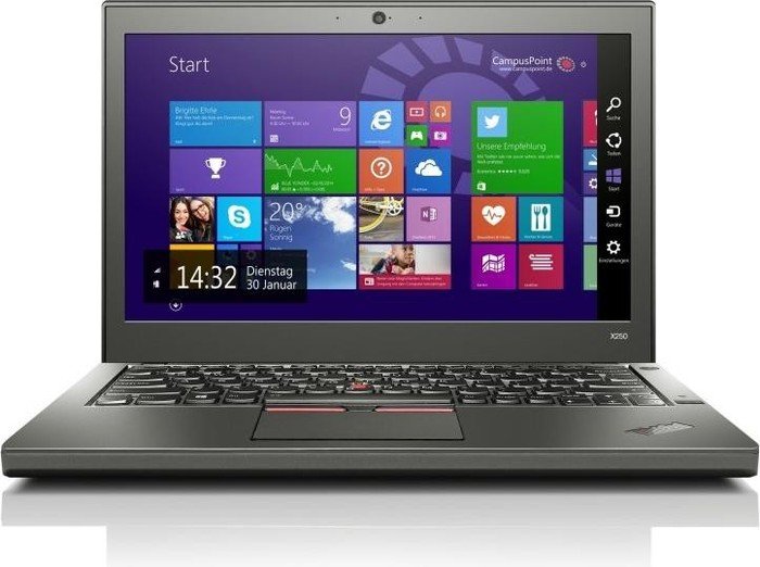Laptop Lenovo Thinkpad X250 Good Battery Used A 4Gb Memory Ddr3-1333 Win10 Home N/A SSD 12&quot; HD Graphics 5500