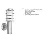 Adeleq LS 8025 Used A IP44 Tower LED Outdoor wall lamp  OutDoor